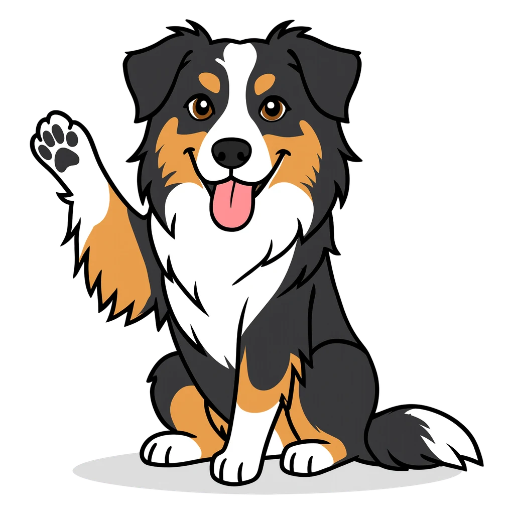 Rocky the Aussie mascot, wave